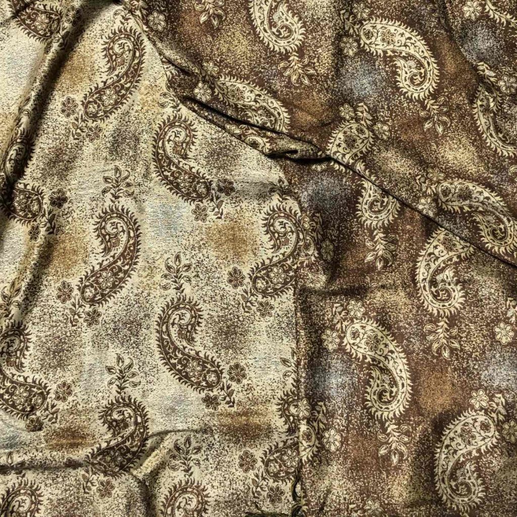 Gold Blanket | Gold Paisley Blanket | Gold Throw | Silk Blanket