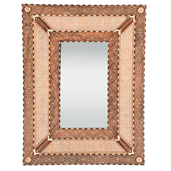 Inlay Cane Mirror