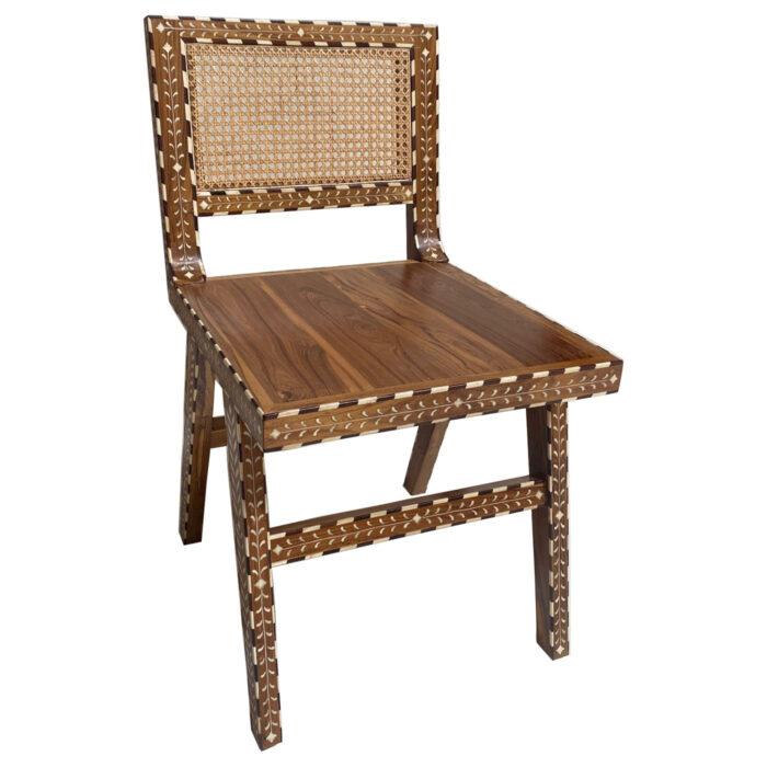 Cane and Inlay Chair