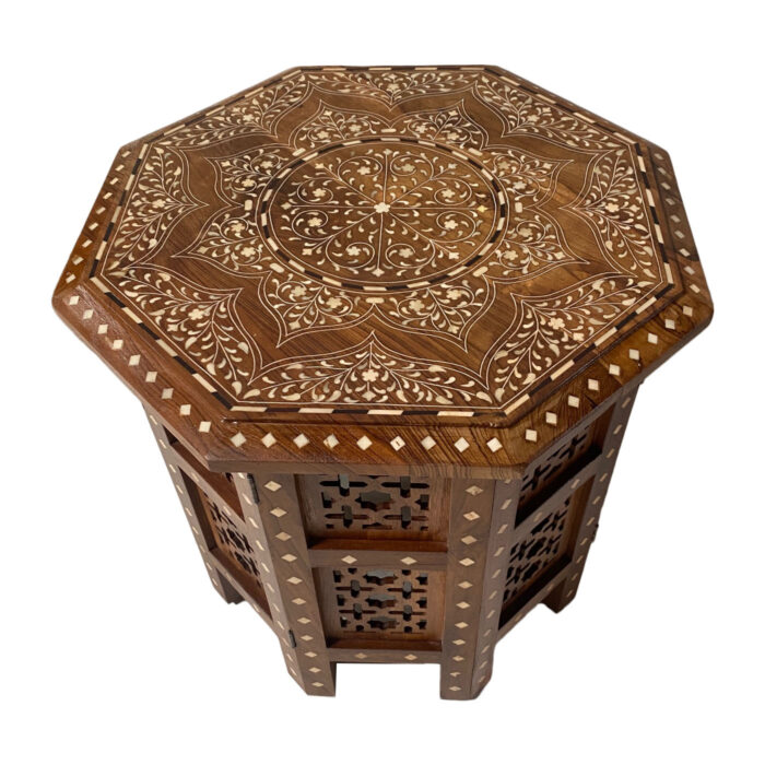 Inlay Octagonal Table, 18”